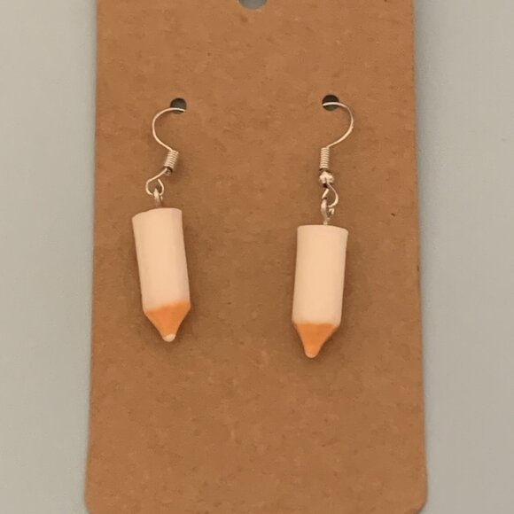 Pencil Earring, Teacher Appreciation Gift, School Earring, Gift Idea, Art - Picture 2 of 4